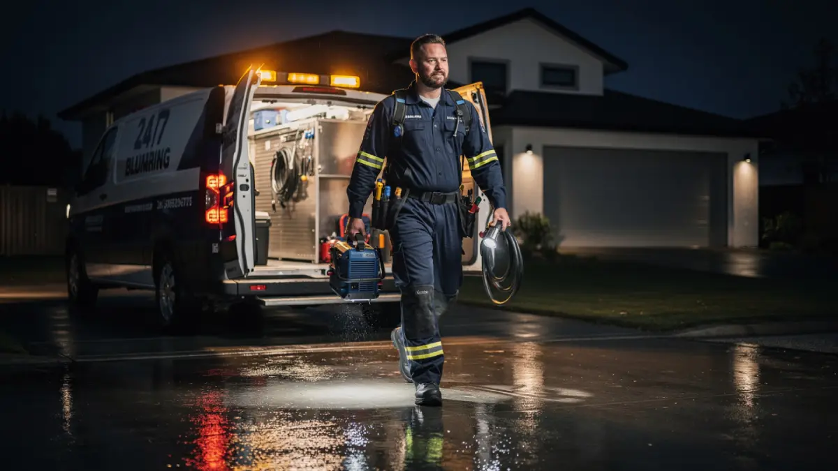 Emergency plumber responding in Tyler TX