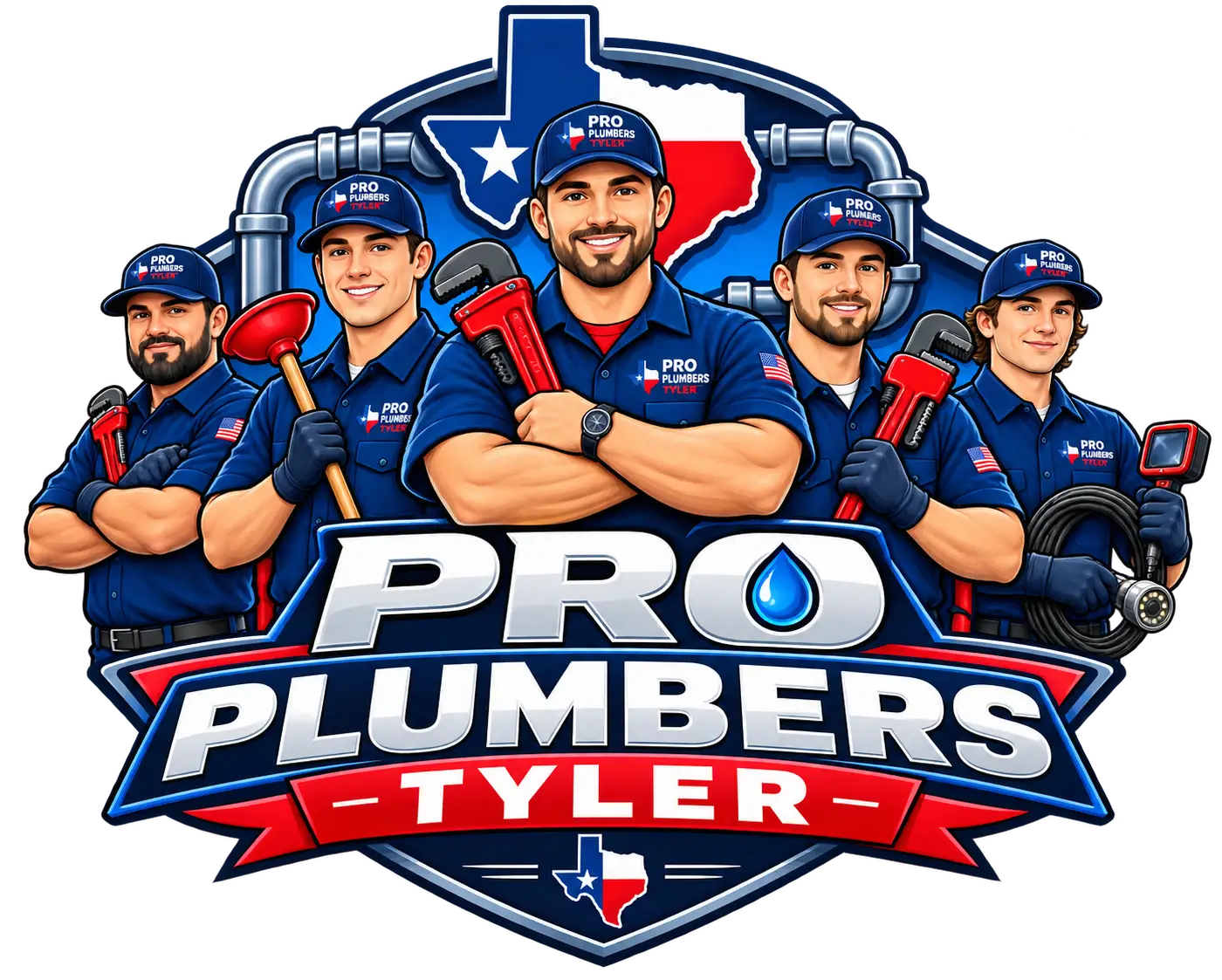 Pro Plumbers Tyler Team Mascot